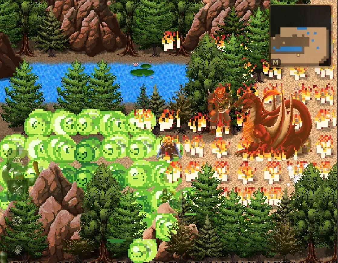 Battling the varak dragon amid fire and acid in the mountain pass